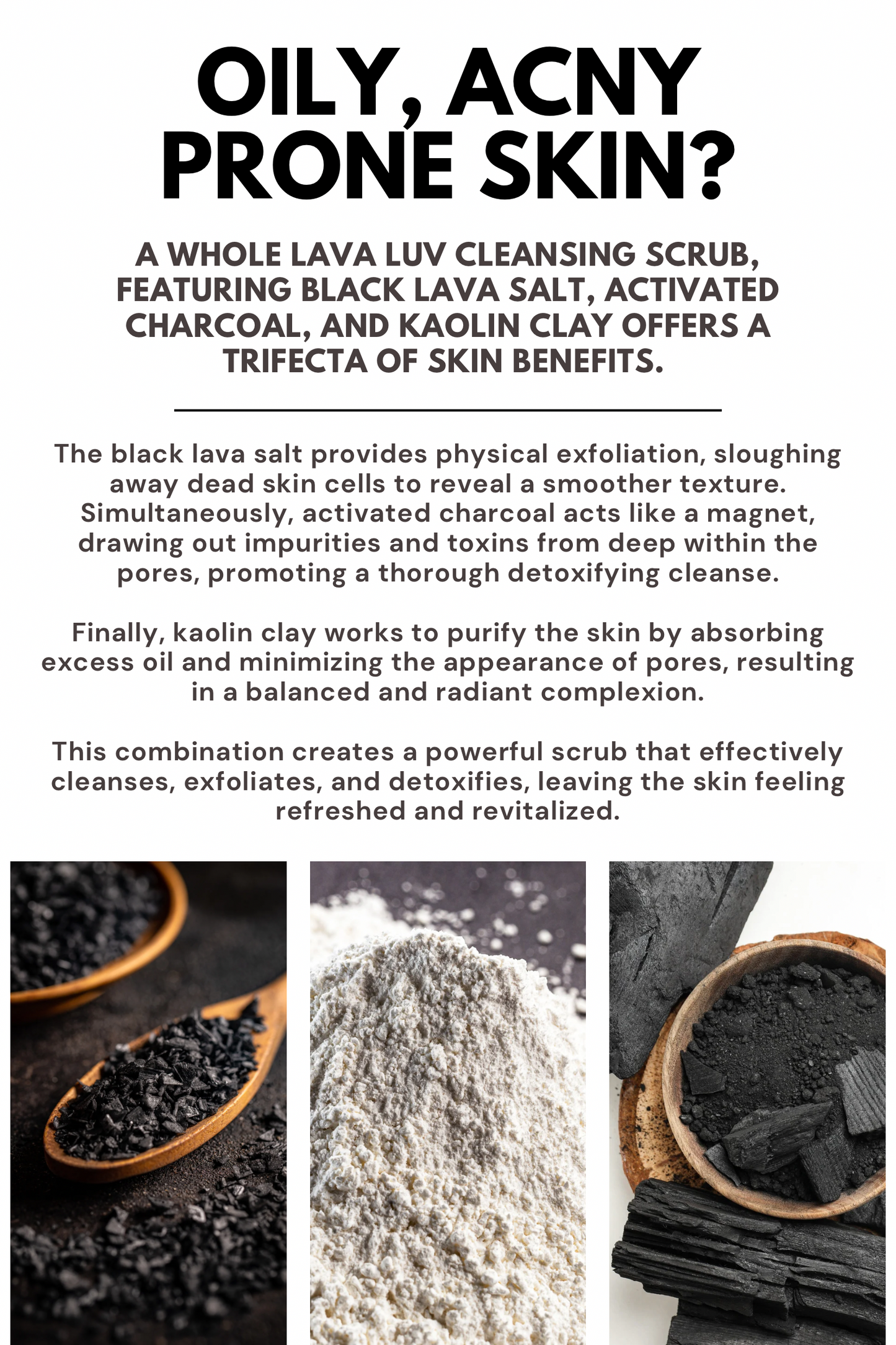 A Whole Lava Luv Detoxifying Charcoal Cleansing Scrub