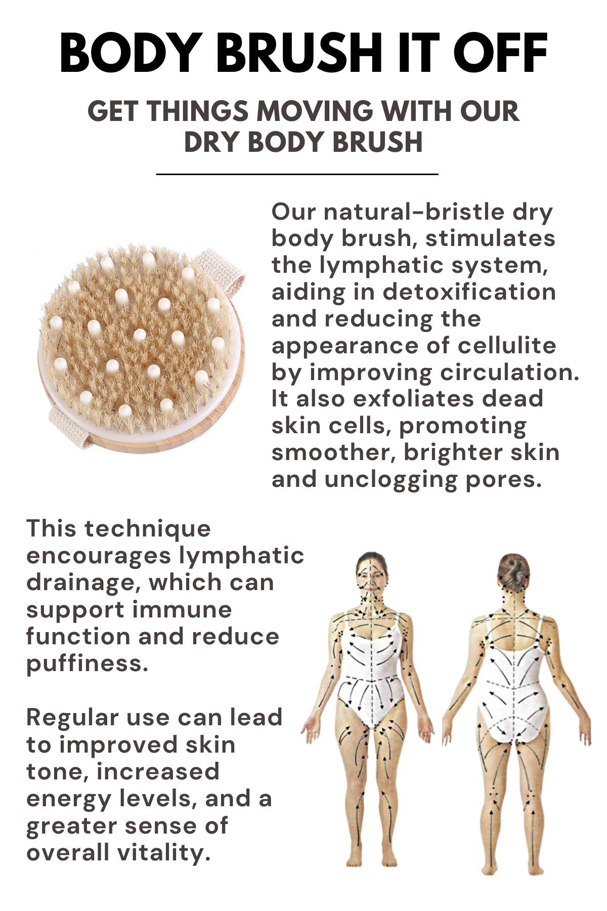 Natural Wooden Dry Body Brush