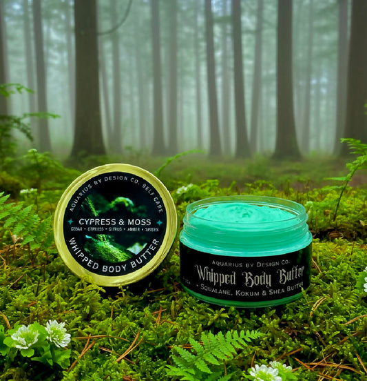 Cypress & Moss Whipped Body Butter • Lime + Black Pepper + Cypress + Cedar + Leather