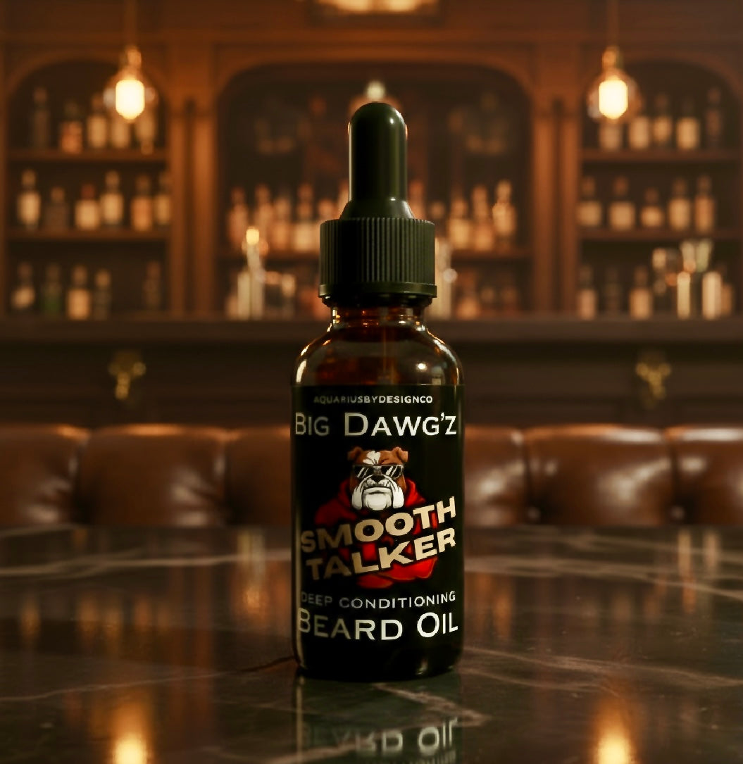 Big Dawg’z Conditioning Beard Oil • Smooth Talker • Sandalwood + Bourbon + Cedar + Leather