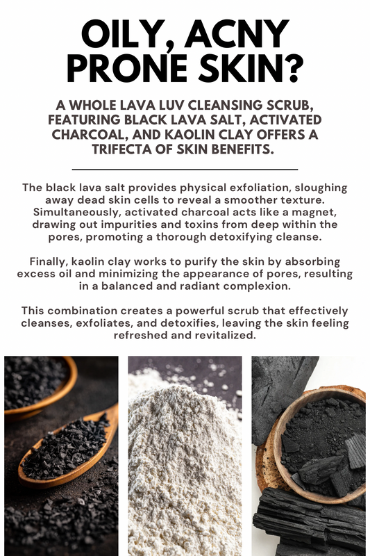 A Whole Lava Luv Detoxifying Charcoal Cleansing Scrub