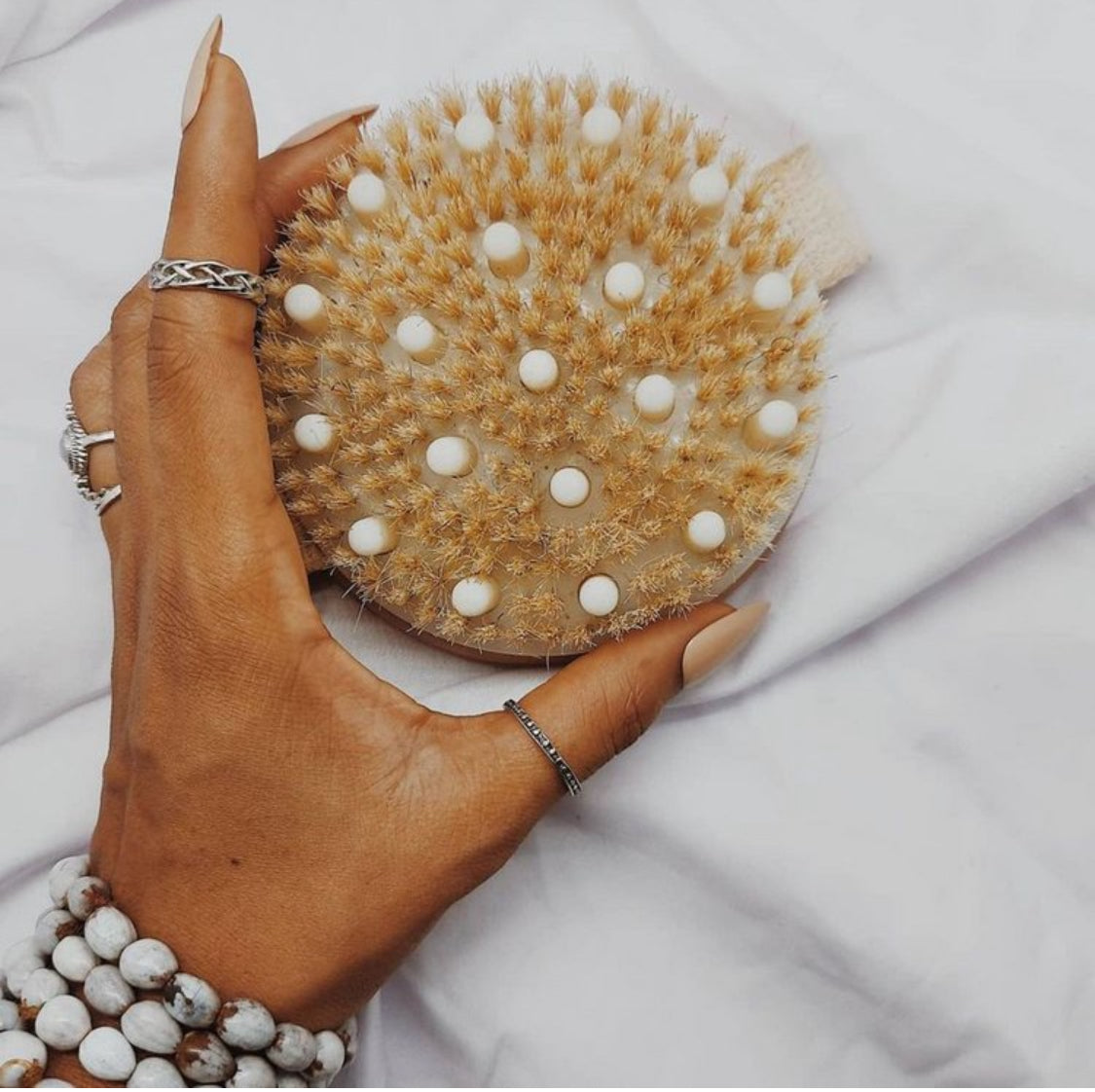 Natural Wooden Dry Body Brush