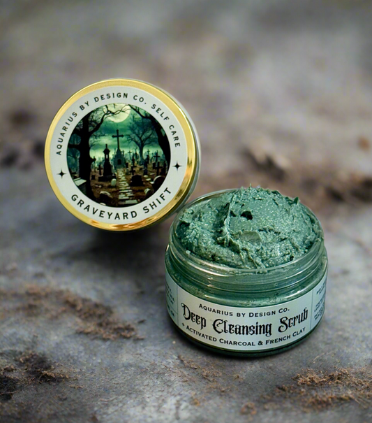 Graveyard Shift Deep Cleansing Scrub • Activated Charcoal • French Clay • Jojoba Beads