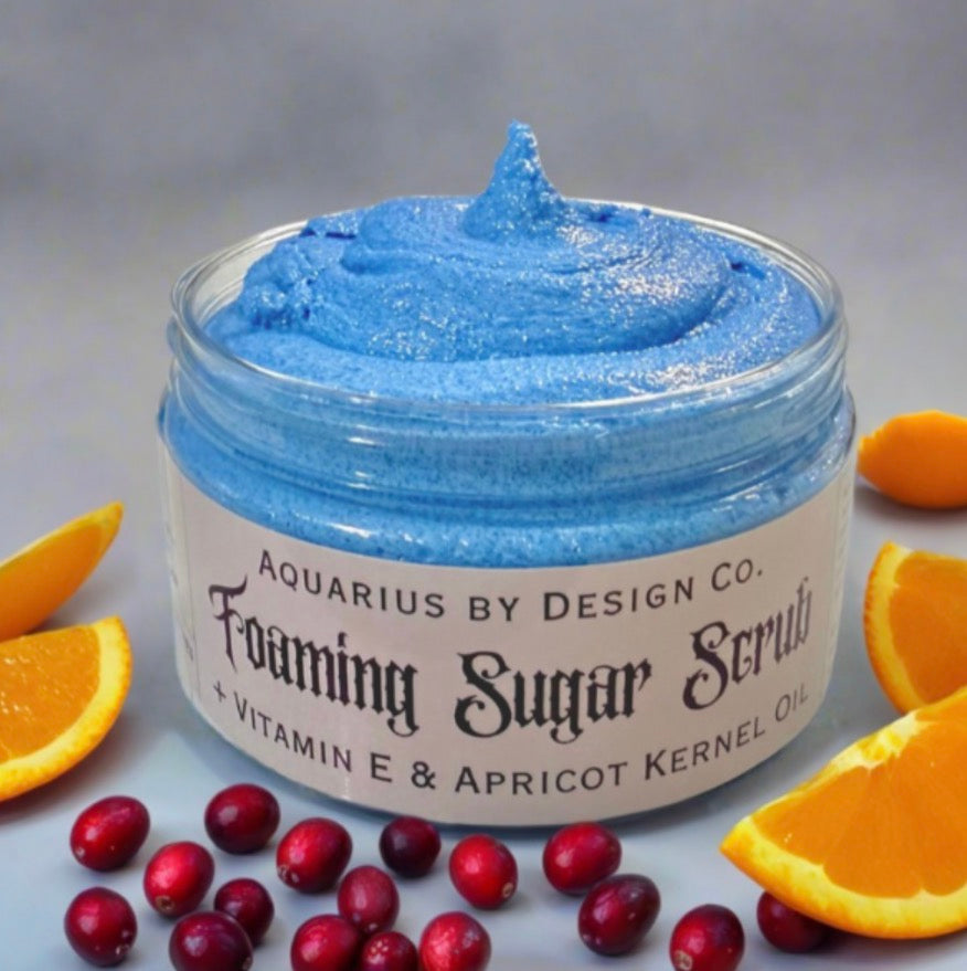 Vitamin Sea • Foaming Sugar Body Scrub • Vanilla Musk + Citrus + Sea Salt + Cranberry